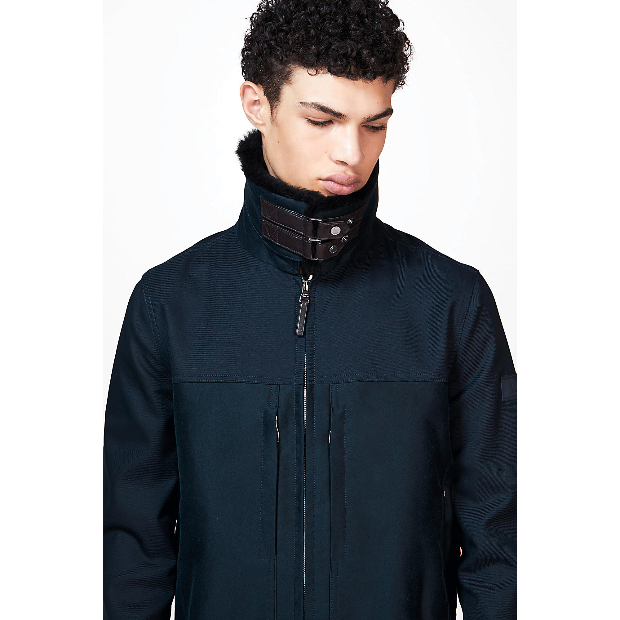 Army Blouson With Shearling Collar - Image 3