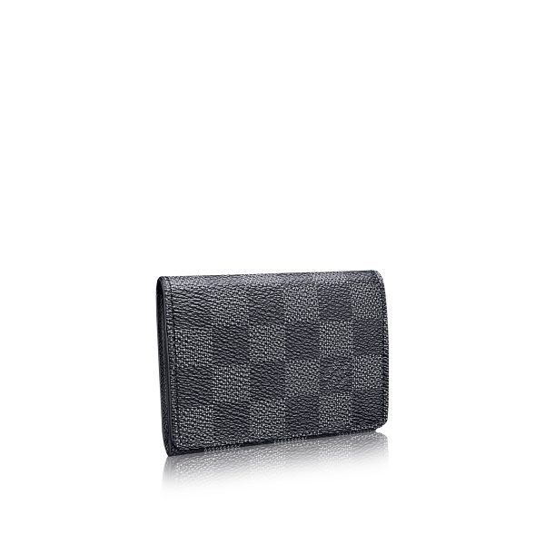 Enveloppe Carte De Visite Damier Graphite Canvas Louis Vuitton