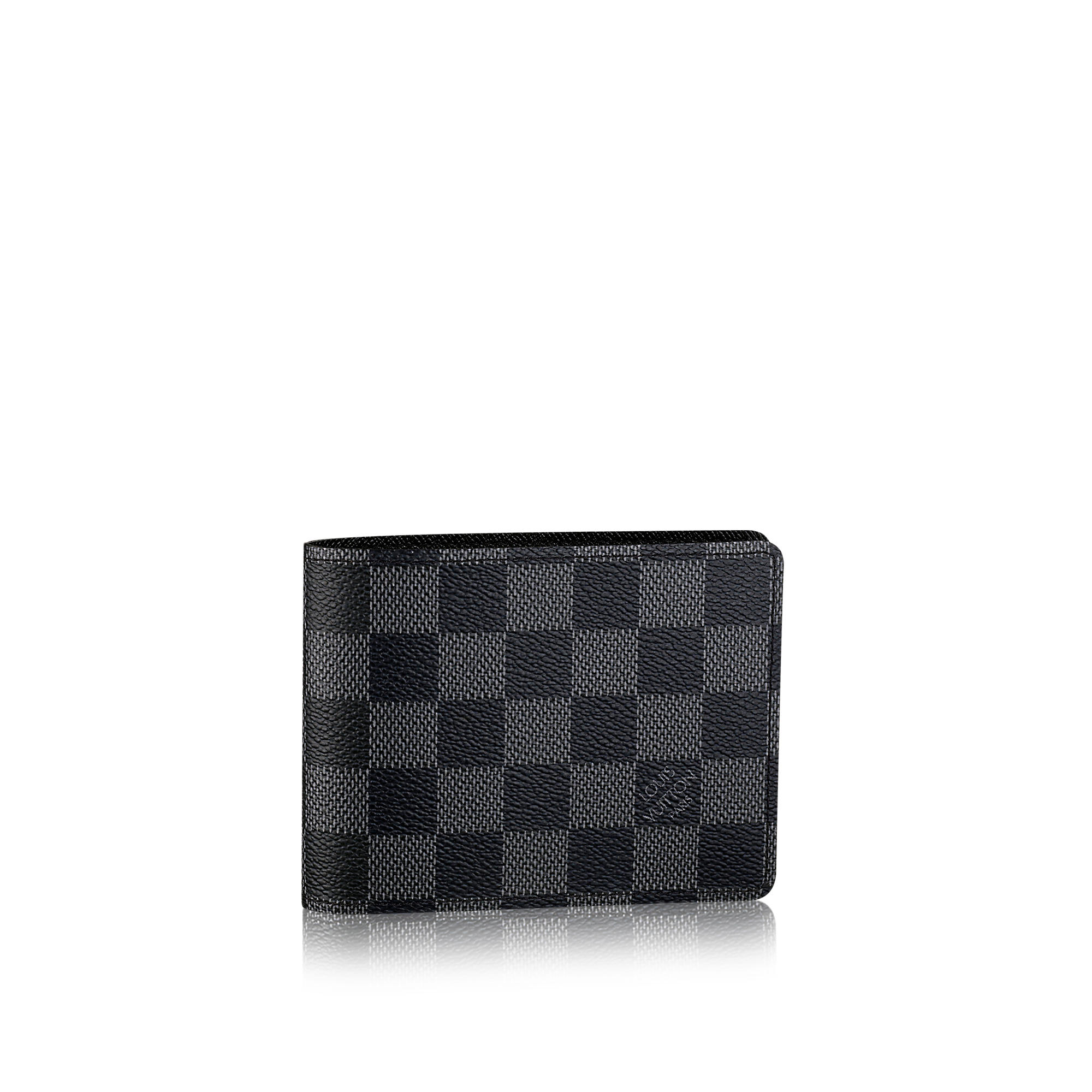 Multiple Wallet Damier Graphite Canvas