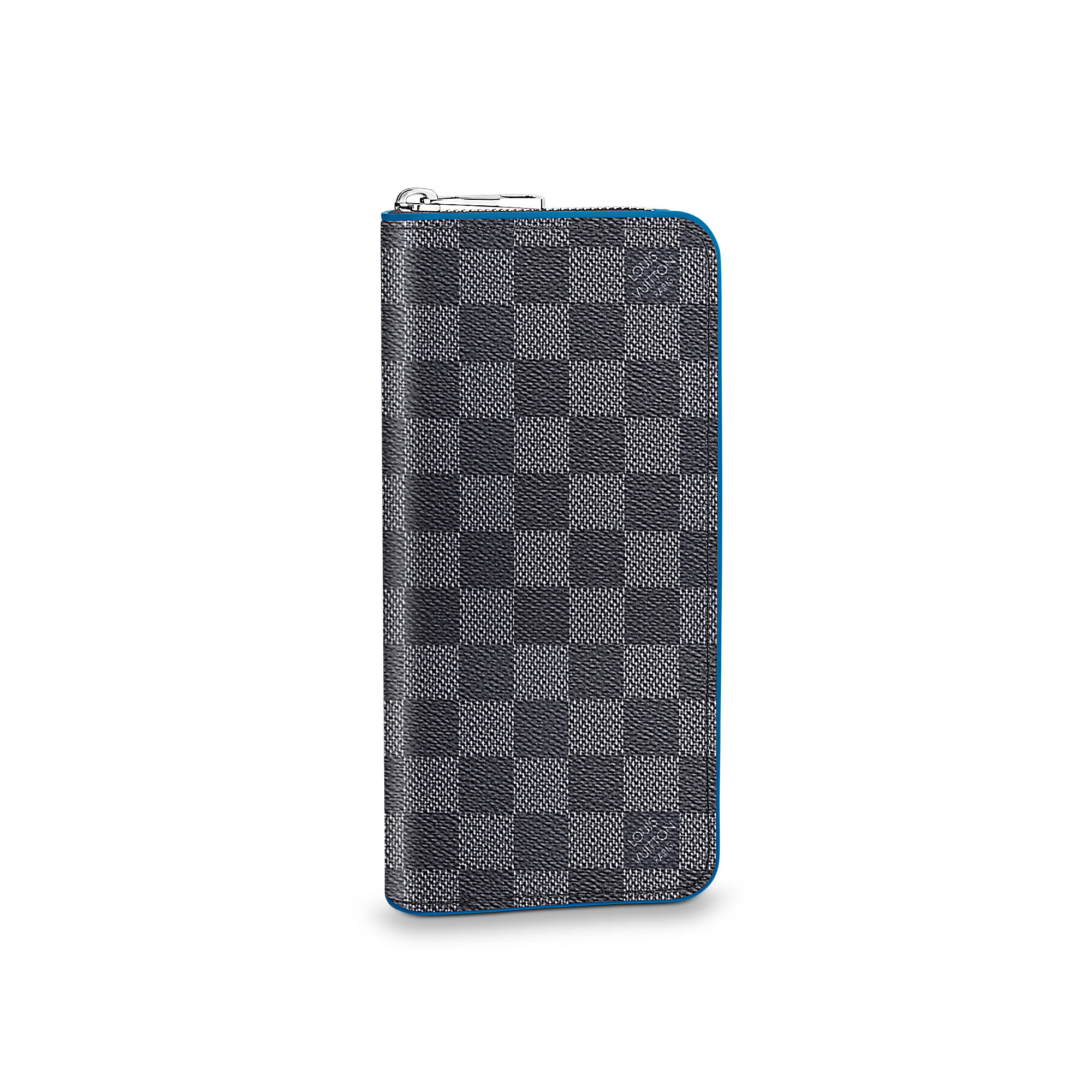 Zippy Wallet Vertical Damier Graphite Canvas
