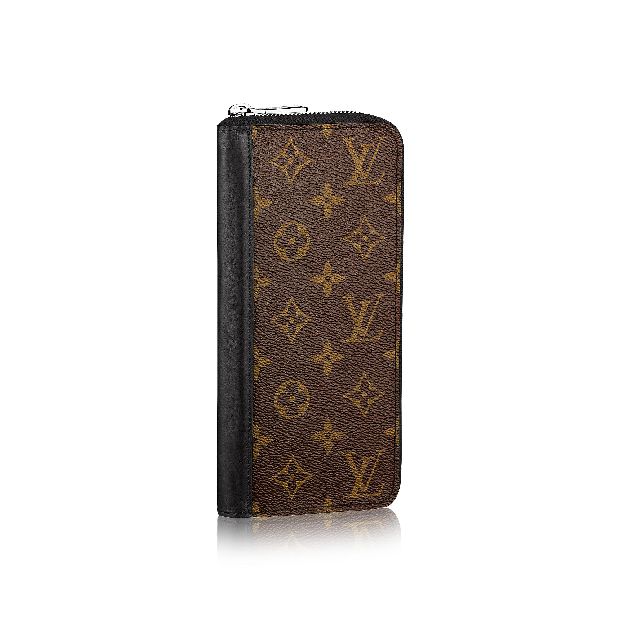 Zippy Wallet Vertical Monogram Macassar Canvas
