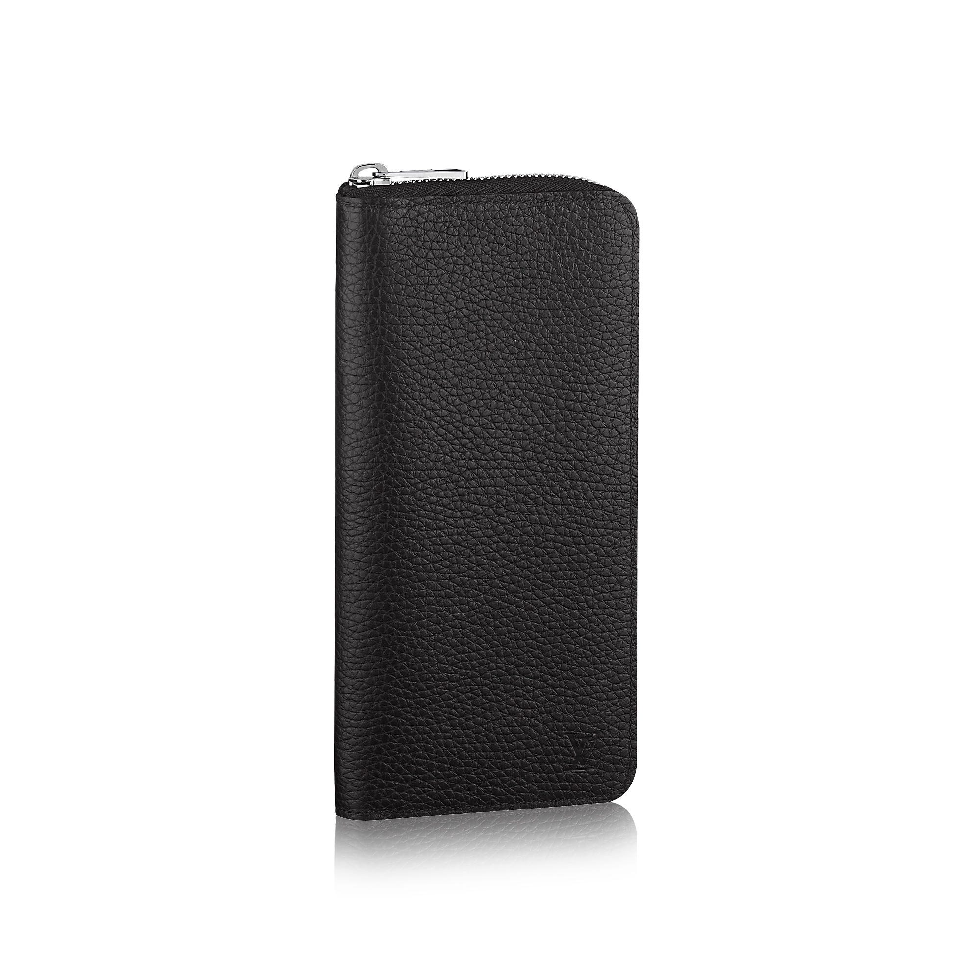 Zippy Wallet Vertical Noir