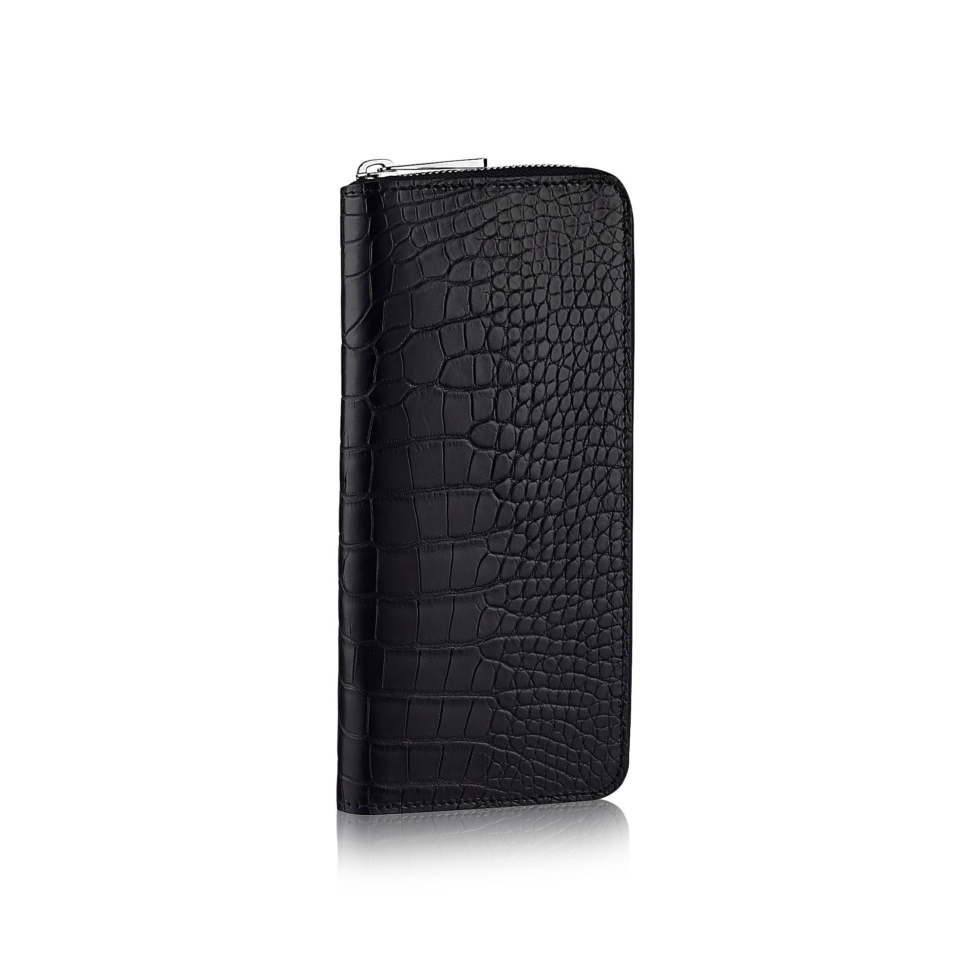 Zippy Wallet Vertical Noir