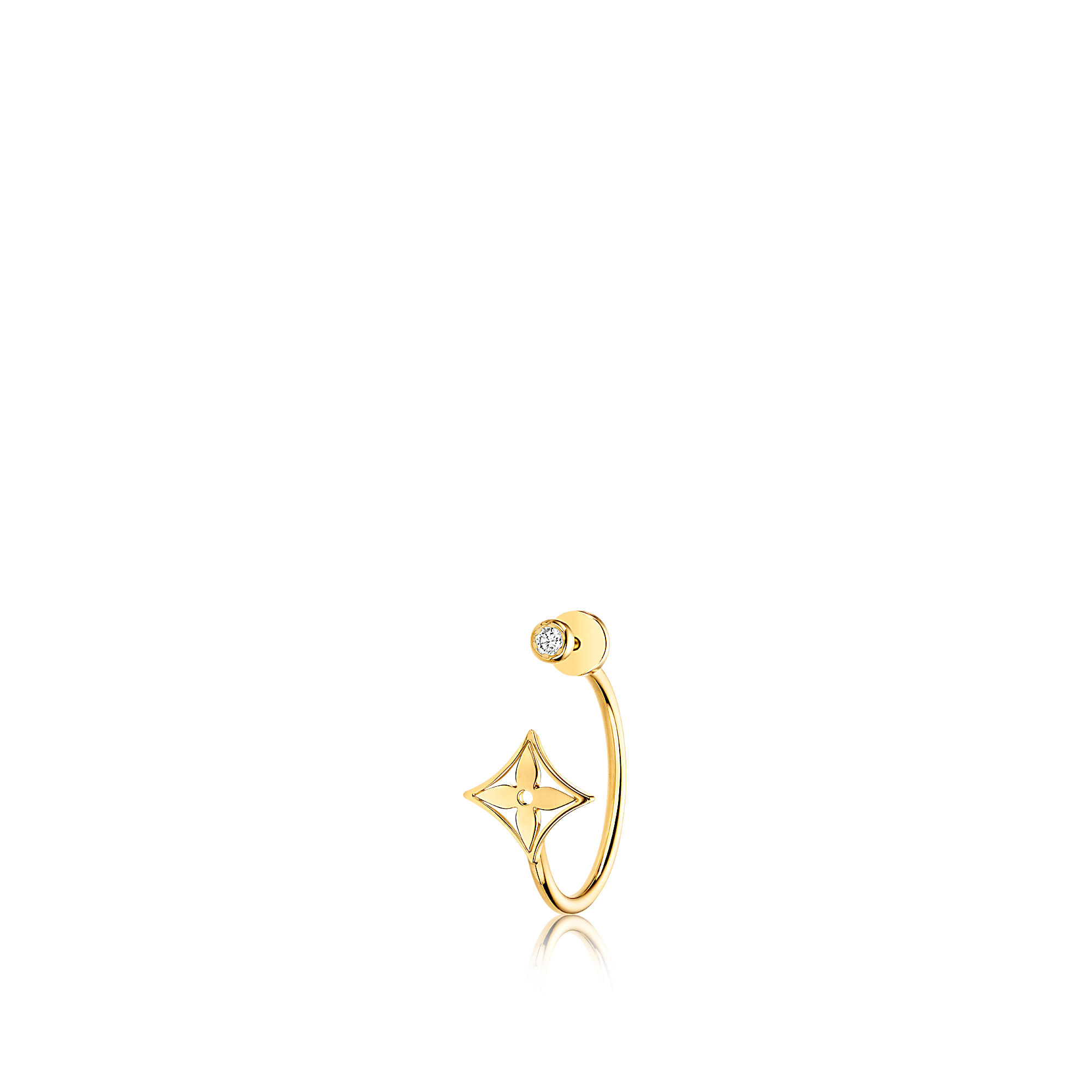 Louis Vuitton 18K Diamond Idylle Blossom Small Hoop Earring - 18K Yellow  Gold Hoop, Earrings - LOU731053